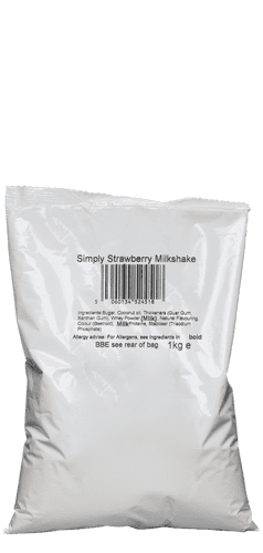 Strawberry Milkshake Powder Simply 1kg