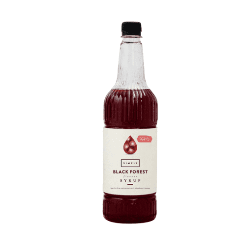 Sugar Free Black Forest Syrup Simply 1L