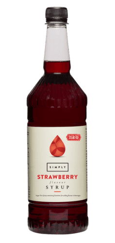 Sugar Free Strawberry Syrup Simply 1L