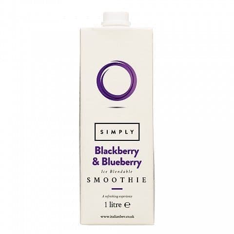 Blackberry and Blueberry Smoothie Mix Simply 1L