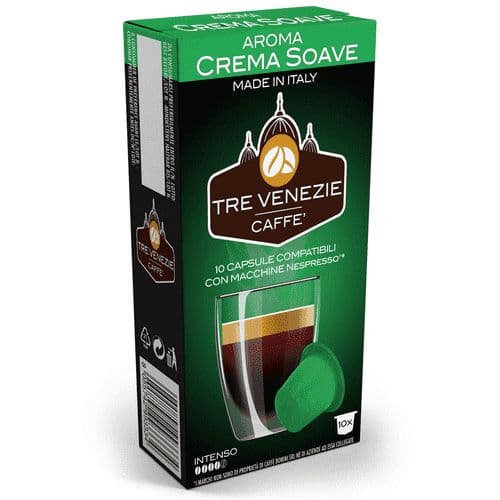 Crema Soave Tre Venezie By Caffe Bonini Nespresso Pods 10 Pack