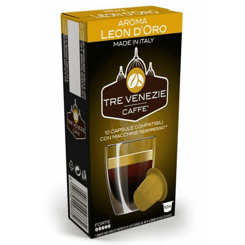 Leon D'Oro Tre Venezie By Caffe Bonini Nespresso Pods 10 Pack