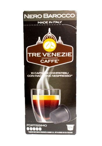 Nero Barocco Tre Venezie By Caffe Bonini Nespresso Pods 10 Pack