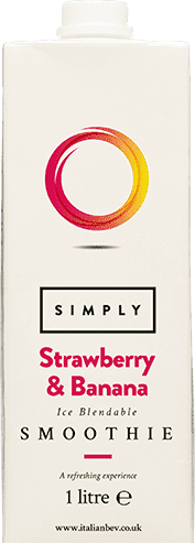Strawberry and Banana Smoothie Mix Simply 1L