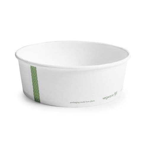 Vegware 32oz PLA-Lined Paper Food Bowls 50 Pack