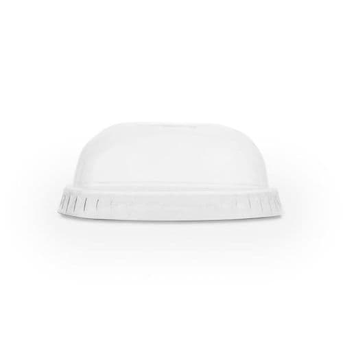 Vegware 76 Series PLA Dome Lids with Straw Slot 50 Pack