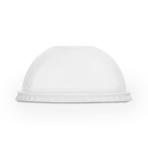Vegware 96 Series PLA Dome Lids with Straw Slot 50 Pack