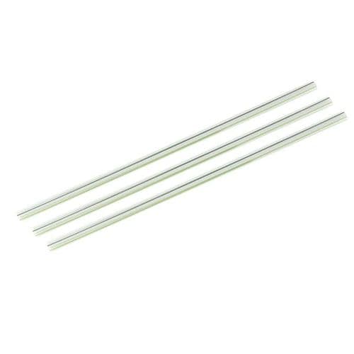 Vegware Green & Clear Striped PLA Jumbo Straws 7mm 300 Pack