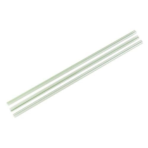 Vegware Green & Clear Striped PLA Straws 5mm 400 Pack
