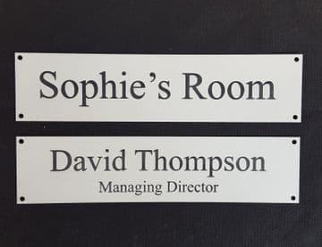Acrylic Door Sign - Perfect for Office or Room - Engrave with Your Text