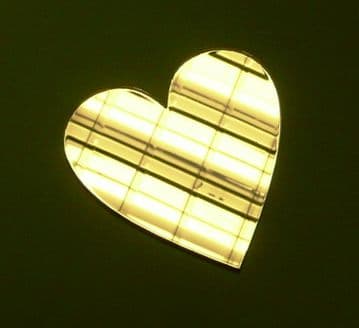 Acrylic Mirror Heart Choice of 5 Sizes