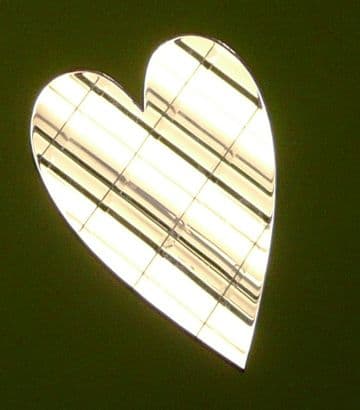 Acrylic Mirror Long Heart Choice of 5 Sizes