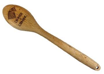 Game of Thrones Inspired House Stark "Dinner is Coming" Large Wooden Spoon