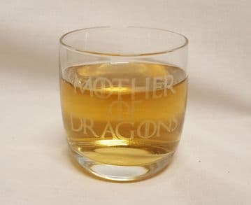 Game of Thrones Inspired "Mother of Dragons" Whisky Tumbler Glass