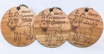 Personalised Christmas decorations