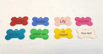 Personalised Dog Collar ID Tag - Choice of Colours