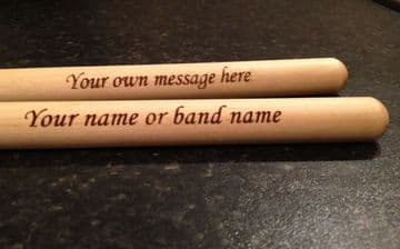 Personalised Pair of Drumsticks