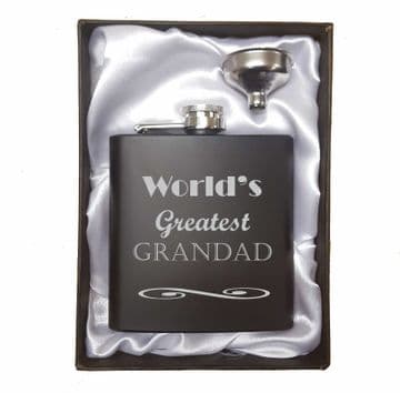 World's Greatest Grandad Hip Flask Set