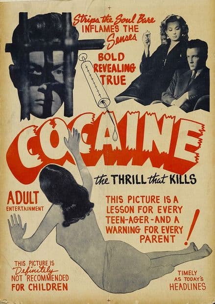 1950's Anti Cocaine Vintage Advertising Print/Poster. Sizes: A4/A3/A2/A1 (002427)