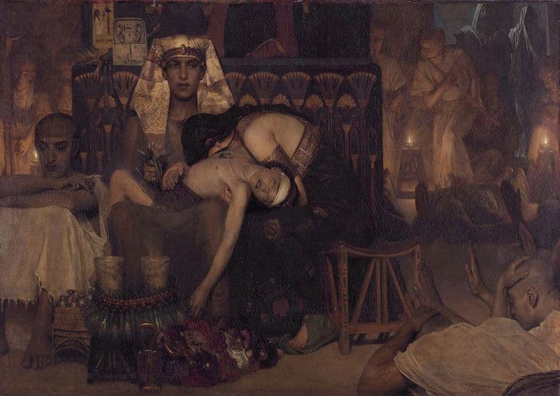 Alma-Tadema, Sir Lawrence: Death of the Pharaoh's Firstborn Son. Fine Art Print.  (003791)