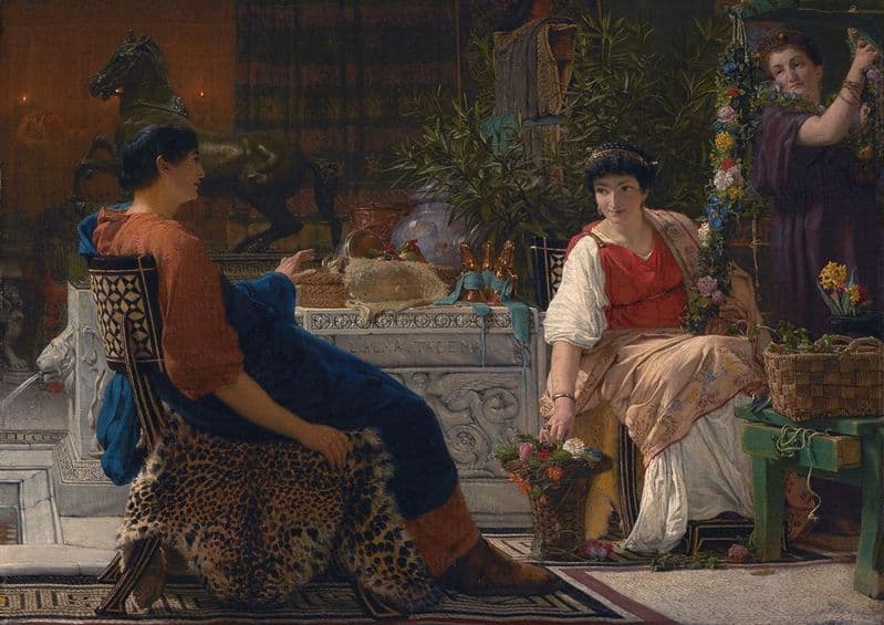Alma-Tadema, Sir Lawrence: Preparations for the Festivities. Fine Art Print.  (003799)