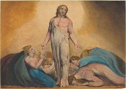 Blake, William: Christ Appearing to His Disciples After the Resurrection. Fine Art Print.  (003552)