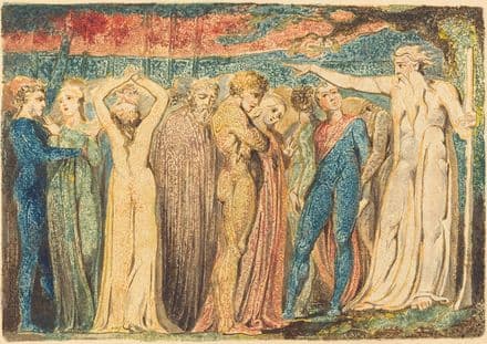 Blake, William: Joseph of Arimathea Preaching to the Britons. Fine Art Print.  (003553)