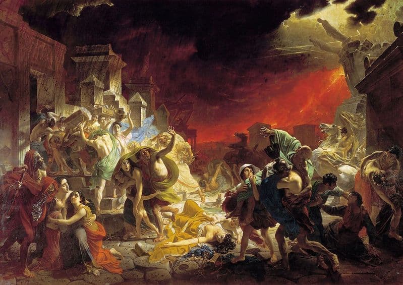 Briullov (Bryullov), Karl: The Last Day of Pompeii. Fine Art Print.  (00597)