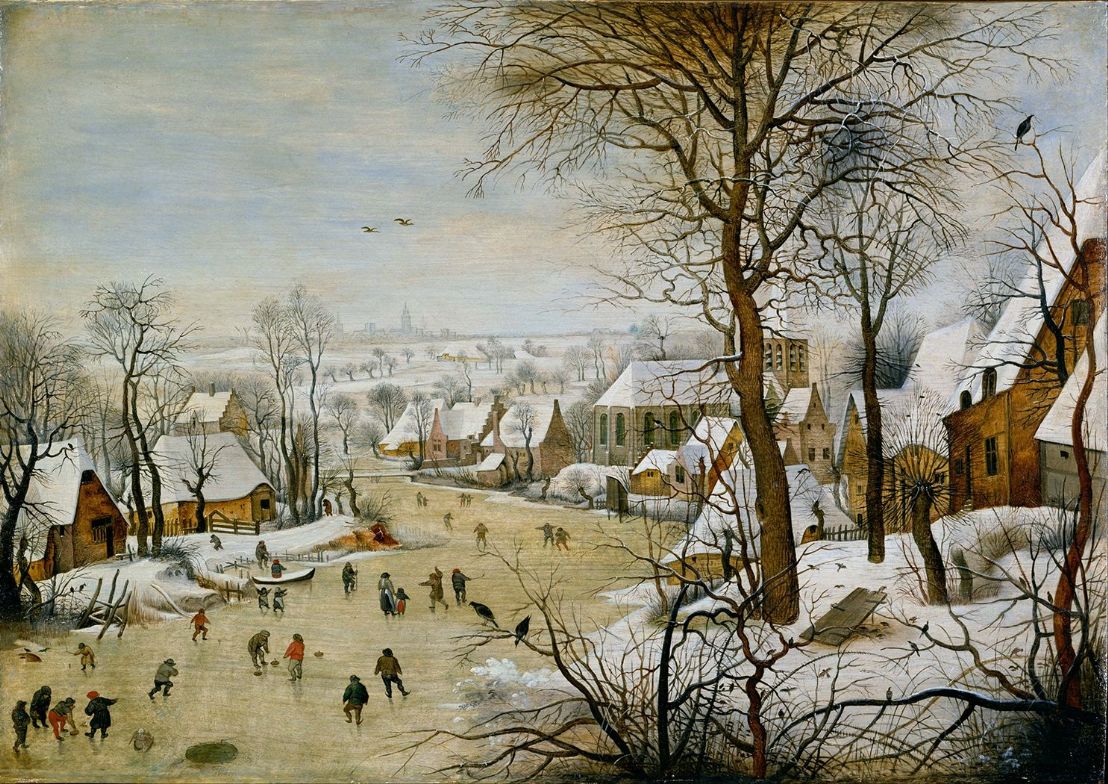 Brueghel the Younger, Pieter: Winter Landscape with Bird Trap. Fine Art Print.  (003102)