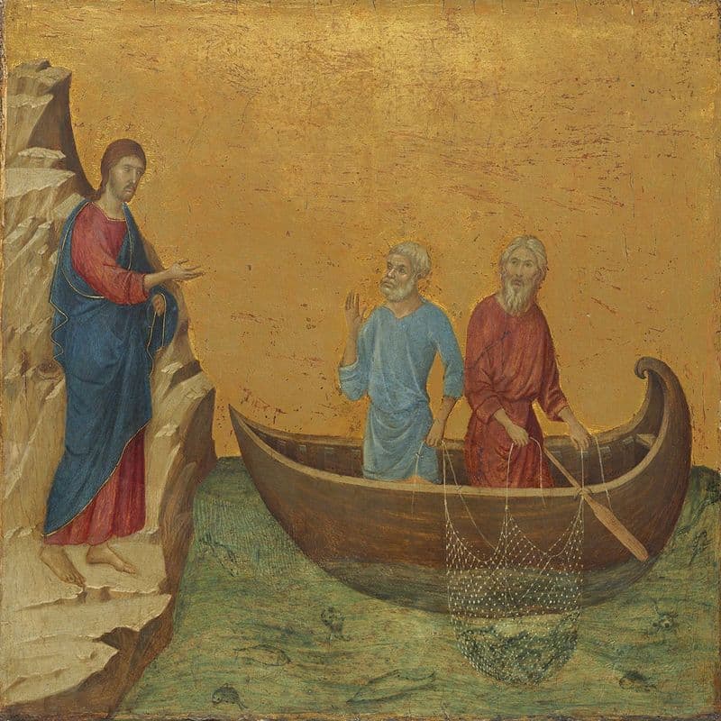 Buoninsegna, Duccio di: The Calling of the Apostles Peter and Andrew. (004161)