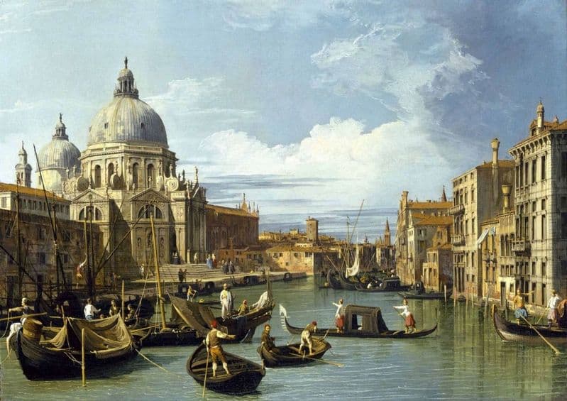 Canaletto, Giovanni Antonio Canal: The Entrance to the Grand Canal, Venice.  (003530)