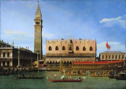Canaletto: The Bucintoro at the Molo on Ascension Day. Fine Art Print.  (003331)