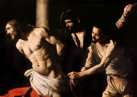 Caravaggio, Michelangelo Merisi da: Christ at the Column. Fine Art Print.  (00116)