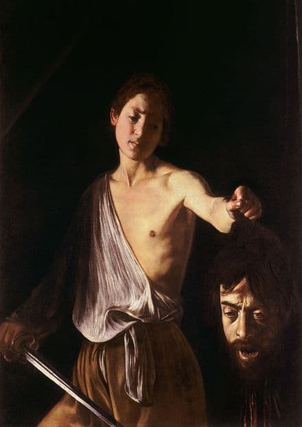 Caravaggio, Michelangelo Merisi da: David with the Head of Goliath. Fine Art Print.  (002074)