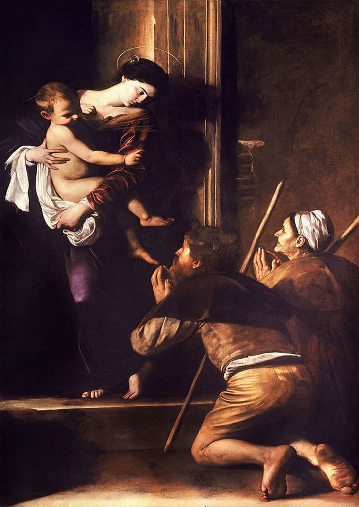 Caravaggio, Michelangelo Merisi da: Madonna of Loreto. Fine Art Print.  (002078)