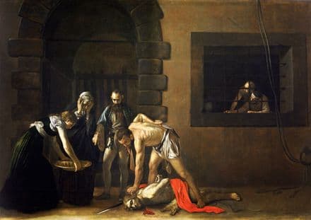 Caravaggio, Michelangelo Merisi da: The Beheading of St. John the Baptist. Fine Art Print.  (002073)