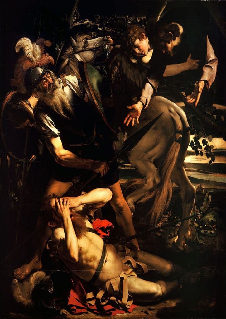 Caravaggio, Michelangelo Merisi da: The Conversion of Saint Paul. Fine Art Print.  (002065)