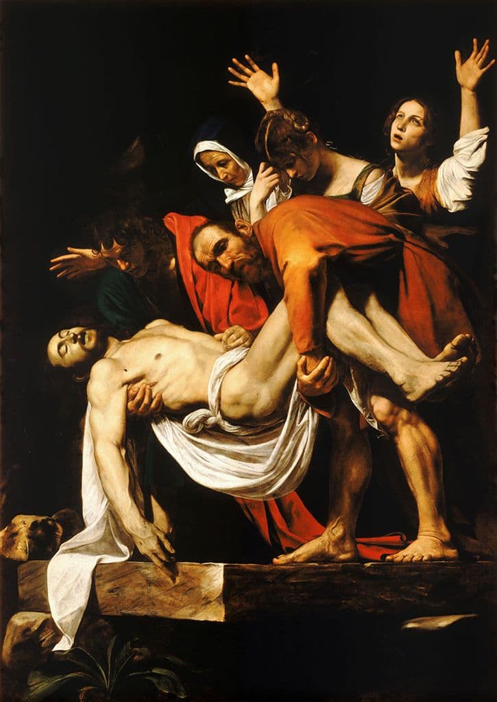 Caravaggio, Michelangelo Merisi da: The Deposition of Christ. Fine Art Print.  (002068)