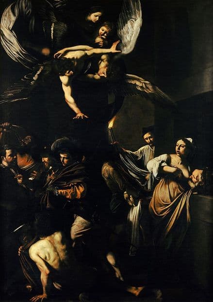 Caravaggio, Michelangelo Merisi da: The Seven Works of Mercy. Fine Art Print.  (002066)