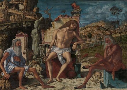 Carpaccio, Vittore: The Meditation on the Passion. Biblical/Religious Fine Art Print.  (00225)