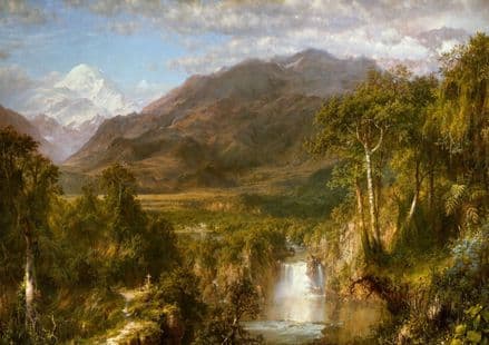 Church, Edwin Frederic: The Heart of the Andes. Landscape Fine Art Print.  (001037)