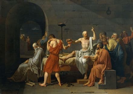 David, Jacques Louis: The Death of Socrates (Classical Greek Philosopher), 1787.  (00221)