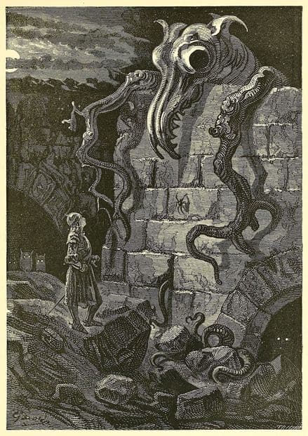 Dore, Gustave: The Gnarled Monster. (Illustration) Fine Art Print.  (003969)