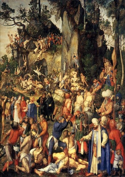Durer, Albrecht: The Martyrdom of the Ten Thousand. Biblical/Religious Fine Art Print.  (00165)