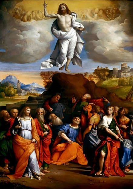 Garofalo, Benvenuto Tisi da: The Ascension of Christ. Religious/Christian Fine Art Print.  (001295)