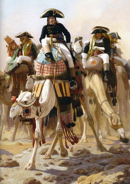 Gerome, Jean Leon: Napoleon and His Military/General Staff in Egypt. Fine Art Print.  (002873)