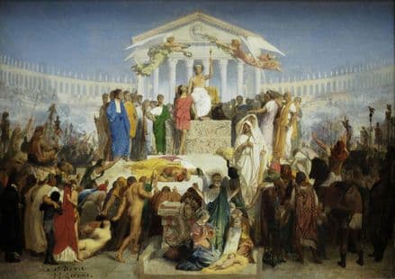 Gerome, Jean Leon: The Age of Augustus, the Birth of Christ. Fine Art Print.  (002858)