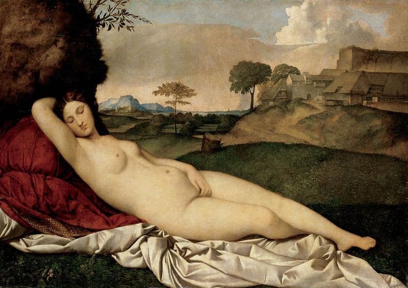Giorgione, Giorgio da Castelfranco: The Sleeping Venus. (001931)
