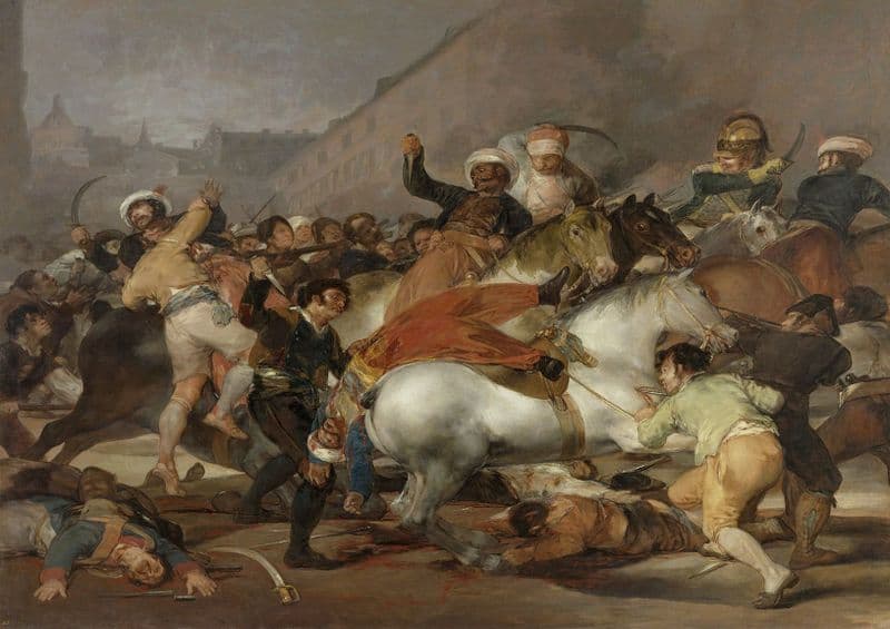 Goya, Francisco de: The Second of May 1808 or The Charge of the Mamelukes. Fine Art Print.  (00596)