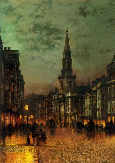 Grimshaw, John Atkinson: Blackman Street, London. Victorian Scene, Fine Art Print.  (00481)